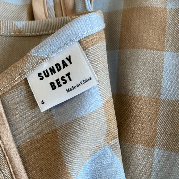 Aritzia Sunday Best mini plaid dress. - Picture 5 of 8